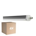 Confezione Multipack 4x Ledvance Stagna Reglette Stagna FLEX Cablaggio Entra/Esci 42W 6900lm - 865 Luce Del Giorno | 150cm - Sostitutiva 2x58W