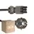 Confezione Multipack 50x Noxion GST-Compatibile Cavo di alimentazione - Femmina + Schuko Europlug - Nero 5m - 3 pole 0.75mm2