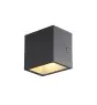 SLV Sitra S Luce Da Parete Aluminium Grigio 6.2W 620lm - 830-840 CCT | Esterni - IP44